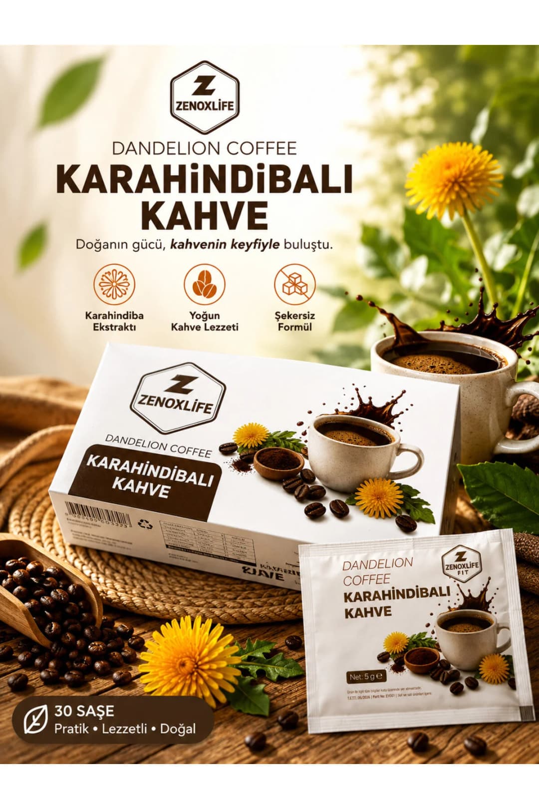 Karahindiba Kahvesi (1 AYLIK 30 KULLANIM) 150 GRAM